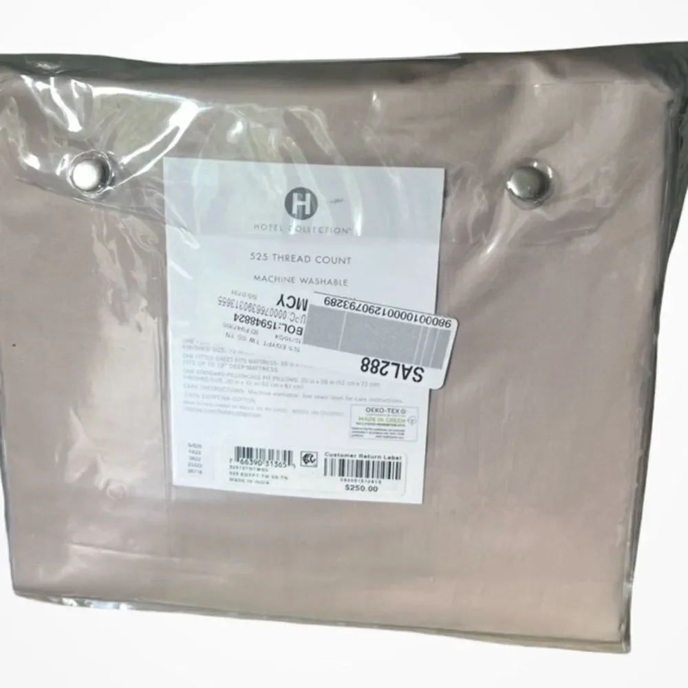 Hotel Collection 525 Thread Count Egyptian Cotton Sheet Set, Twin, Tan